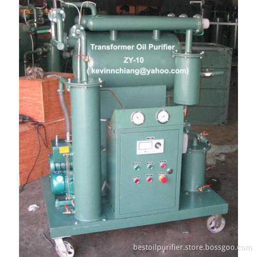 dielectric oil treatment machine, transformer oil purifier model